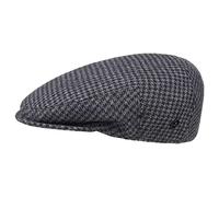 Lierys Gorra Britain Pata de Gallo Hombre - Made in Italy Gorro Ivy Invierno con Visera, Forro Otoño Verano Primavera Verano/Invierno - 58 cm Azul