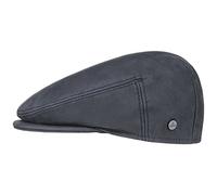 Lierys Gorra Plana de Cuero con Forro Hombre Made in Italia Otoño Invierno