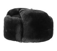 Lierys Gorro de Aviador Schiwago Mujer/Hombre - Rusia chapka con Orejeras, Forro otoño/Invierno - S (54-55 cm) Negro