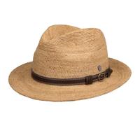 LIERYS Sombrero de rafia Classic Crochet Bogart Mujer/Hombre - Made Italy por Jardinero Verano Sombreros Playa Primavera/Verano Primavera Verano, natural, L