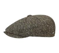 Lierys Tweed Winter Gorra con Visera Mujer/Hombre - Gorra Plana Made in Italy - con Lana Virgen - Gorra de Invierno moteada con Forro Interior - Otoño/Invierno - marrón L (58-59 cm)