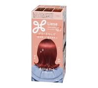 Liese Gel de color cremoso para el cabello, color rosa coral, color rosa japonés, sombra vibrante de larga duración con acabado brillante y suave | Kao Japón