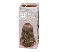 Liese Gel de color cremoso para el cabello - Latte Greige | Japonés Greige Beige Hair Color | Sombra vibrante de larga duración con acabado brillante y suave | Kao Japón