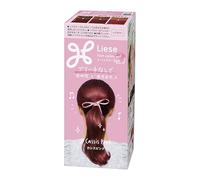 Liese Kao Tint Hair Color Gel - Cassis Pink 191ml | Semi Permanente Japanese Hair Dye | Fórmula de espuma de burbujas libre de amonia, sombra rosa vibrante para cabello oscuro