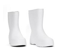 LIEWEI Boutique Shop UK Botas de Lluvia Impermeables y sin Cordones for Chef, Zapatos Cocina EVA Resistentes al Aceite hasta Media Pantorrilla con Parches Antideslizantes(42)