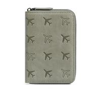 LIEWEI Boutique Shop UK Cartera con Cremallera Funda Protectora integrada for Guardar Documentos de Identidad, Organizador Pasaporte Viaje, Cartera for avión Funda para Pasaporte(Noir)