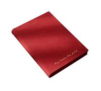 LIEWEI Boutique Shop UK Cuaderno Empresarial A5 de Tapa Blanda, 260 Páginas, Papel Grueso 100 G, Diseño Retro Lámina Dorada, Planificador Mensual y A Rayas(Rot)