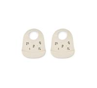 Liewood Babero de silicona Tilda 2-pack Peach-Sea shell mix