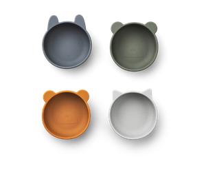 Liewood Cuenco de silicona Iggy 4 piezas Blue mix