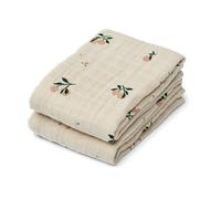 Liewood Muselina Lewis 2-pack 65x65 cm Peach-Sea shell mix