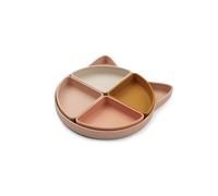 Liewood Plato infantil Arne + 4 cuencos Cat rose multi mix