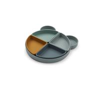 Liewood Plato infantil Arne + 4 cuencos Mr bear blue fog multi mix