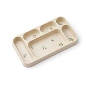 Liewood Plato Mosu con 6 compartimentos 17x30 cm Melocotón-Concha de mar