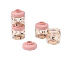 Liewood Tarros para comida de bebés Dominique 100 ml. 4-pack Cherry heart-Rosey