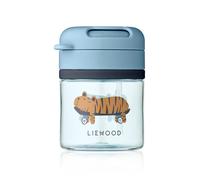 Liewood Taza con pajita Pavia Fun-beach blue. 28 cl