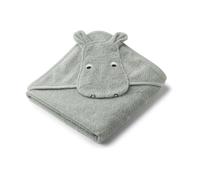 Liewood Toalla con capucha Albert 70x70 cm Hippo dove blue