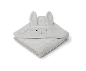 Liewood Toalla con capucha Albert 70x70 cm Rabbit dumbo grey