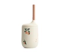 Liewood Vaso con pajita 23 cl Ellis printed sippy cup Peach-Sea shell mix
