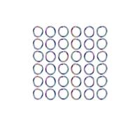 LIFABOLA 100 Uds. Accesorios de joyería de arcoíris anillos de salto de acero inoxidable, conectores de anillos divididos de 3,5 a 10mm for suministros de fabricación de joyas(10mm)