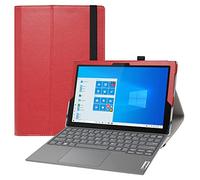 LIFANG Funda para Lenovo IdeaPad Duet 3i,Soporte Cuero con Slim PU Funda Caso Case para 10.3" Lenovo IdeaPad Duet 3i 10IGL5 Tablet,Rojo