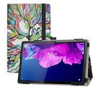 LIFANG Funda para Lenovo Tab P11,Soporte Cuero con Slim PU Funda Caso Case para 11" Lenovo Tab P11 / P11 Plus / P11 5G (TB-J606F /J616F /J607Z) / Moto Tab G70 Tableta,Love Tree