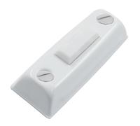 LifCratms 1 botón de timbre con luz blanca, botón de timbre de puerta de metal montado en la pared para el hogar, interruptor universal de apertura de garaje con derechos de autor (luz blanca)