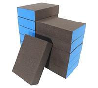 LifCratms 12 esponjas de lija de grano fino 180, mojado y seco, doble uso, grano medio, para madera, plástico, metal, pulido