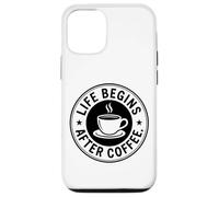Life Begins After Coffee La Vida Empieza después del café Carcasa para iPhone 12/12 Pro