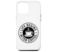 Life Begins After Coffee La Vida Empieza después del café Carcasa para iPhone 12 Pro MAX