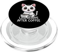 Life Begins After Coffee PopSockets PopGrip para MagSafe
