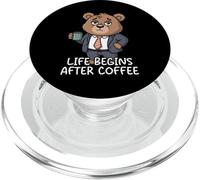 Life Begins After Coffee PopSockets PopGrip para MagSafe