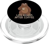 Life Begins After Coffee PopSockets PopGrip para MagSafe