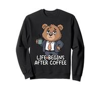 Life Begins After Coffee Sudadera