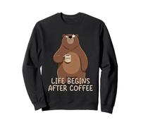 Life Begins After Coffee Sudadera