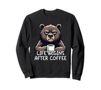 Life Begins After Coffee Sudadera