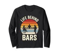 Life Behind Bars - Bartending Divertido Diciendo Camarero Masculino Manga Larga