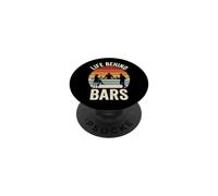 Life Behind Bars - Bartending Divertido Diciendo Camarero Masculino PopSockets PopGrip Adhesivo