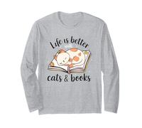Life Better Cats and Books Manga Larga