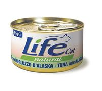Life Cat Natural Atún con Bacalao de Alaska, Lata 85 g