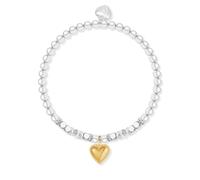 Life Charms Pulsera con dije de corazón de Navidad, regalo para mi querida hija