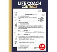 Life Coach Contract: Mentoring Agreement Forms Logbook Between Coach & Client | Onboarding, Payment Terms & Session Policies | 60 Forms, 120 Two-Sided Pages