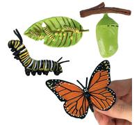 Life Cycle Figurines - Educational Însect Life Cycle Toys | Luna Moth Butterfly Turtle Ŵorker Ant Frog Mōsquito Models | Children's Learning Figurines Set PP Material