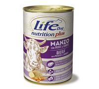 Life Dog 20032 Lata con pezzettoni de Manzo, Patatas y Verduras, 400 g