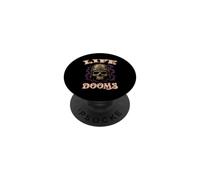 Life DOOMS Stoner Doom Music Doomed Hard Time Músico Rock PopSockets PopGrip Adhesivo