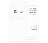 Life Energy Progress Bar - Tarjeta postal con 23 por ciento para jóvenes y jóvenes