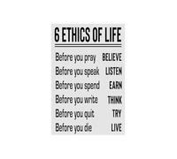 Life Ethics Wall-Art Poster for Youth Inspiration