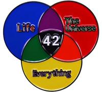 Life Everything The Universo Enamel Pin Collar Pin Circle Círculo Mochila Broche Chaqueta Hat joyería Accesorio