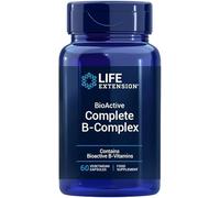 Life Extension - BioActive Complete B-Complex 60 Cápsulas - Complejo de Vitaminas B de Espectro Completo para Energía y Metabolismo, Salud Cerebral y Celular