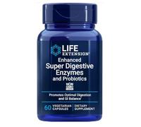 Life Extension - Enhanced Super Digestive Enzymes and Probiotics - 60 Cápsulas Vegetarianas, Digestión Óptima y Bienestar Gastrointestinal