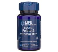 Life Extension Folato bioactivo y vitamina B12 - 90 cápsulas vegetales